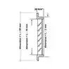 Grille de soufflage en teck 152 x 102mm