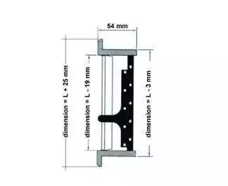 Grille de soufflage obstructible en teck 381 x 254mm