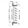 Grille de reprise en teck 35x30cm pour climatisation 16KBTU