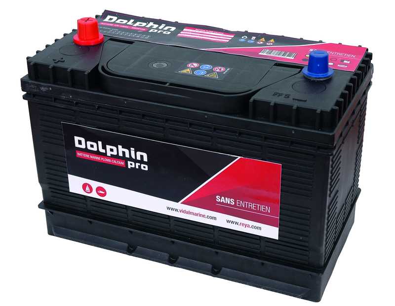 Batterie 12V Dolphin PRO 108A dimensions 330 X 172 X 238 mm