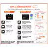Batterie Exide START AGM 12V 100A dimensions 330 X 173 X 240mm