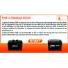 Batterie Exide START 12V 62A dimensions 242 x 175 x 190mm