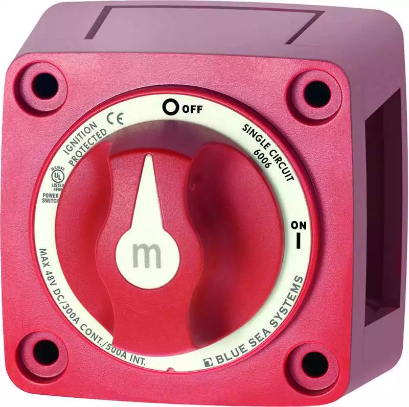 Mini coupe batterie 300A 2 positions unipolaire 1 batterie