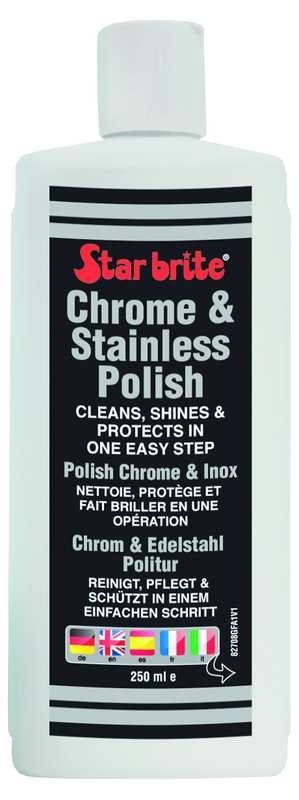 Polish pour chrome et inox 237ML anti corrosion décoloration et taches
