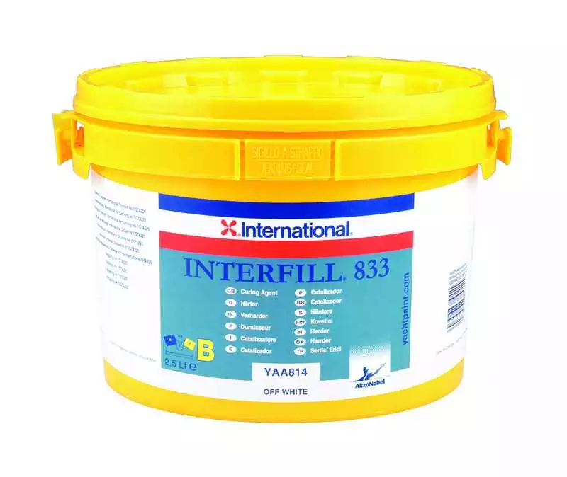Interfill 833 durcisseur standard Enduit 2.5L enduit de finition facilement ponçable