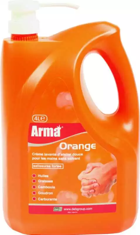 Crème lavante d'atelier 4L bidon pompe douce pour les mains sans solvant