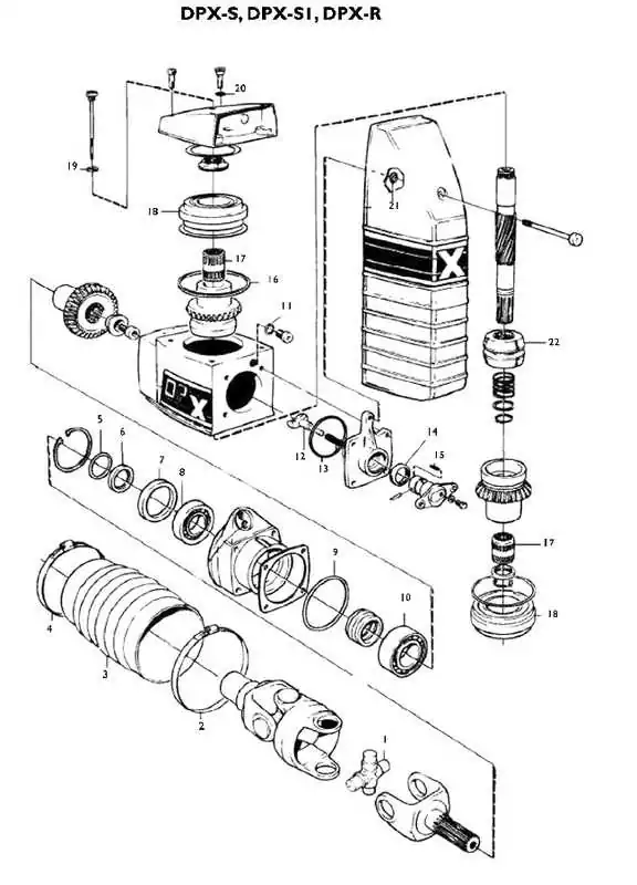 Croisillons de cardan SP-A1 à SP-C1 DP-A1 à DP-D1 DPX origine Volvo 854619