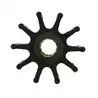 Turbine néoprène diamètre 16mm axe à cannelures 10 pales diamètre 65mm