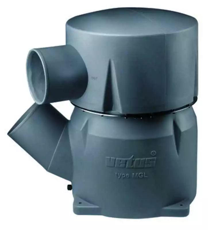 Waterlock plastique TYPE MGP Entrée 127mm à 45 degrés Sortie diamètre 127mm