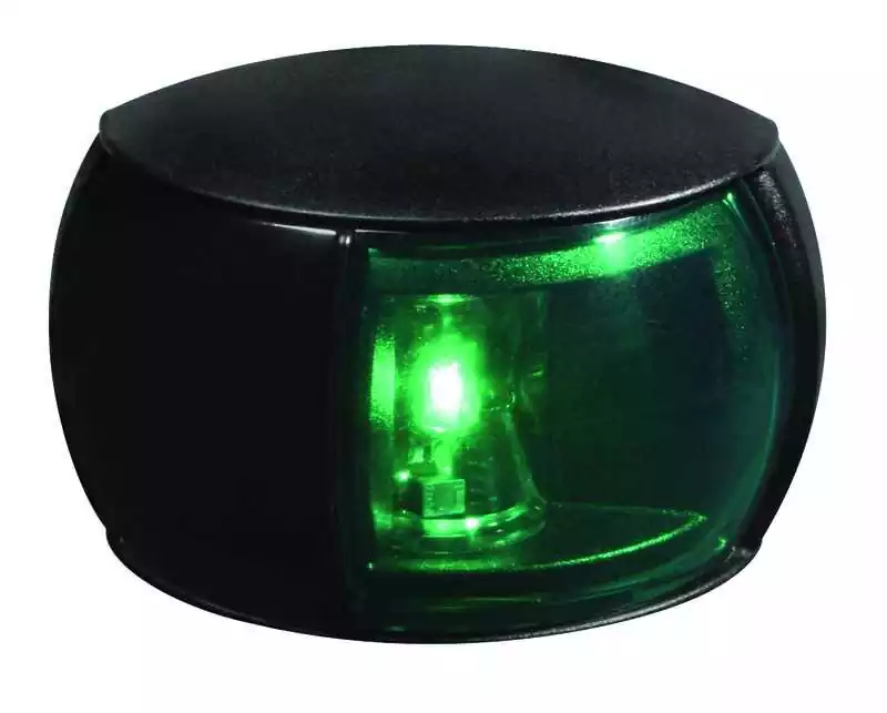 Feu tribord 112,5 degrés Vert Portée 2 NM Boîtier noir