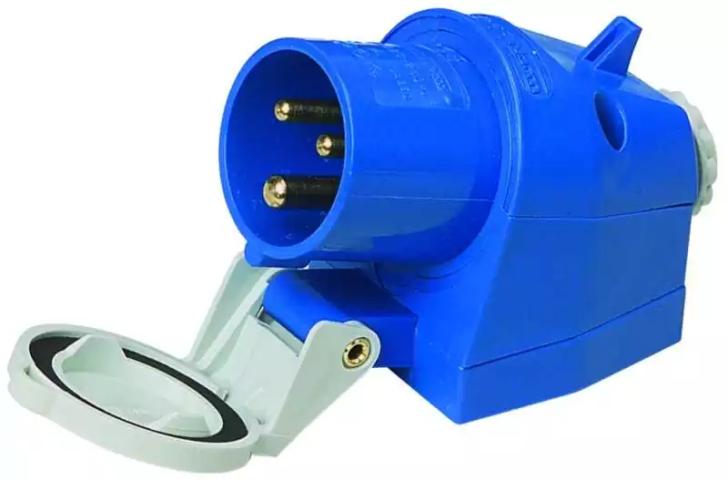 Prise marine Socle de connecteur en saillie 2 phases + terre 16A IP44