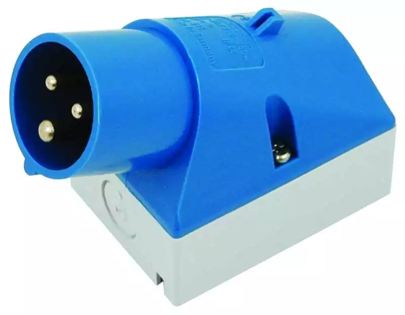 Prise marine Socle de connecteur en saillie 230V 2 phases + terre 32A Prise marine Socle de connecteur en saillie 230V 2 phases + terre 32A