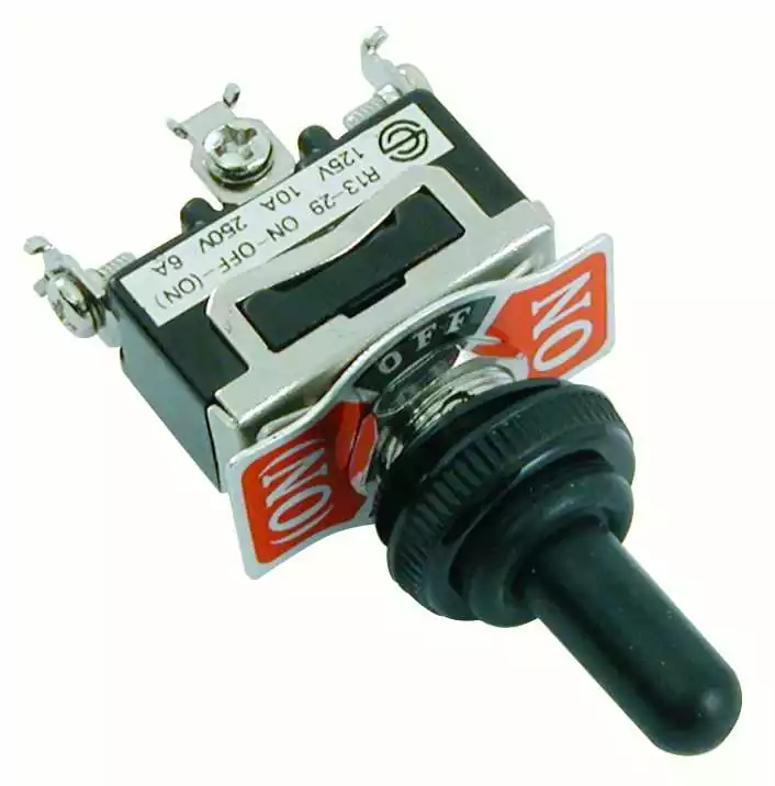 Interrupteur à levier étanche 20A 12V ON-OFF-MOM unipolaire