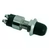 Poussoir étanche laiton chromé 30A 12V diamètre 16 x 34 mm