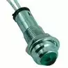 Voyant lumineux vert rond avec ampoule 12V 0,6W