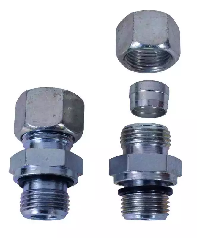 Jeu de raccords droits clapet anti-retour 1/2" pouces pour tuyau rigide diamètre 18 mm