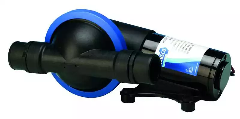 Pompe de cale et eaux usées débit 1140 L/H 24V sortie 38 mm 15,7 Ampères