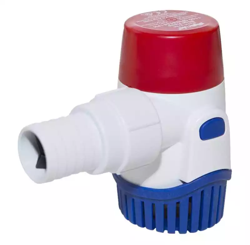 Pompe de cale immergeable Rule 1100t 4164 L/H 24V Non automatique sortie 25 et 29 mm