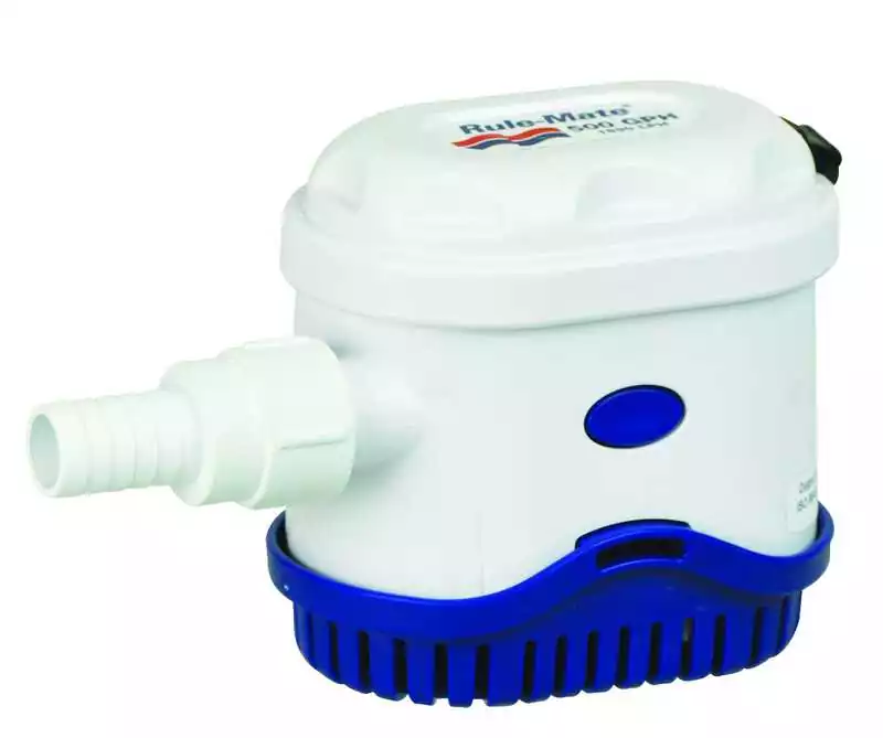 RULE-MATE 750 24V débit 2839 L/H automatique sortie 19 mm 1,4 Ampères