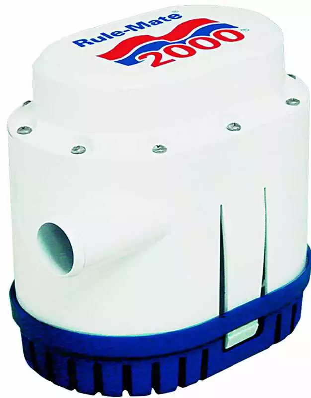 RULE-MATE 750 24V débit 2839 L/H automatique sortie 19 mm 1,4 Ampères