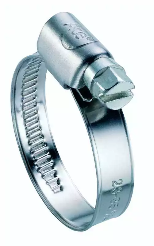Boite de 2 colliers inox à bandes pleines 10-16 mm Largeur 9 mm