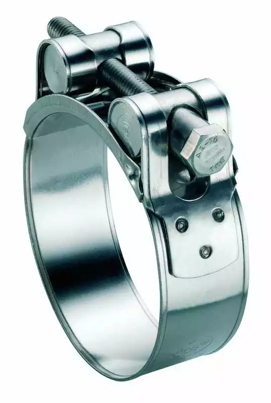 5 Colliers à tourillon 92-97mm inox 304 Largeur 24mm