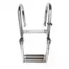Échelle de bain télescopique 4 marches inox étendue 1600mm Largeur 380mm