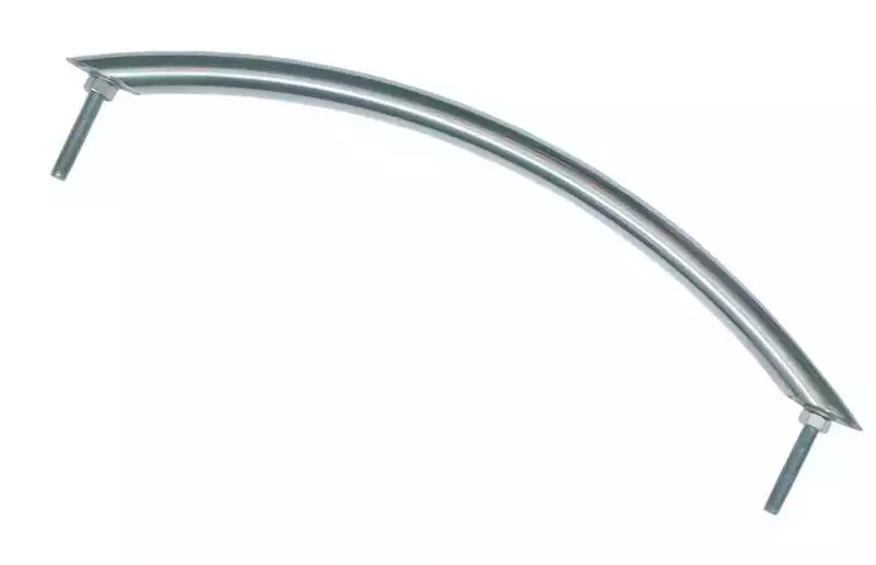 Main courante inox Diamètre 25mm Longueur 300mm Avec tige filetée