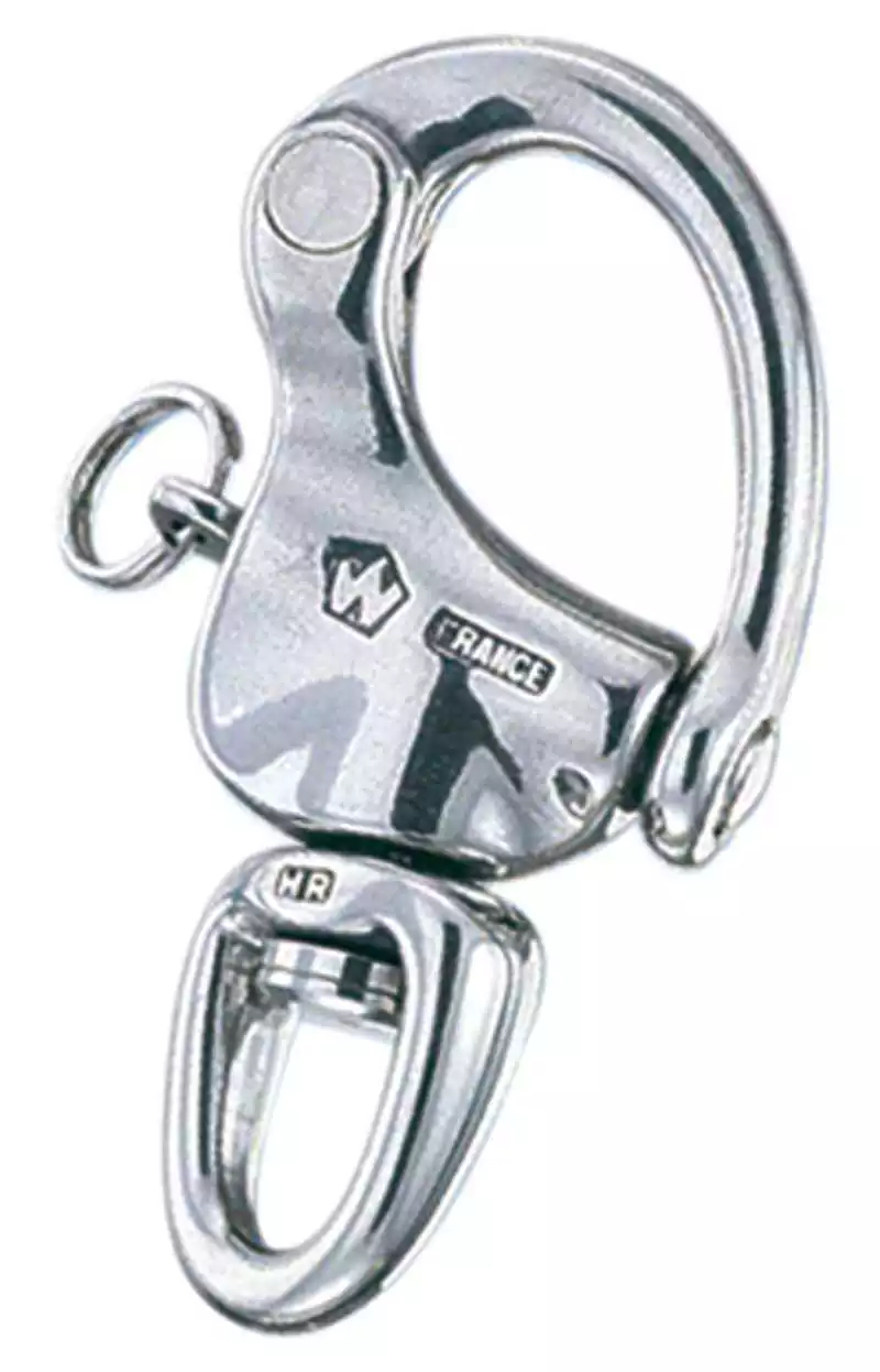 Mousqueton de drisse à oeil émerillon Longueur 90mm