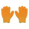 Gants antidérapants taille L Orange poignet élastique