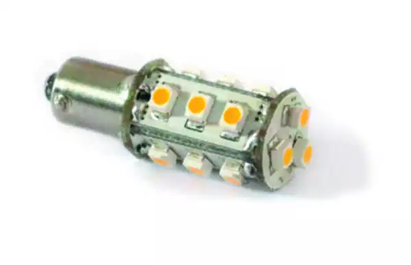 Ampoule BA9S 12 et3 LED 8V-35V Blanc Neutre 1.3W 38x13mm base ø9mm