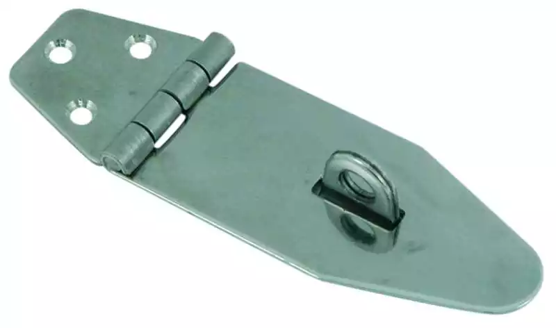 Attache capot inox Longueur 90mm Largeur 40mm charnière à cadenas Attache capot inox Longueur 90mm Largeur 40mm charnière à cadenas