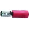 10 cosses CLIP diamètre 2,8mm radio HI-FI Femelle Rouge