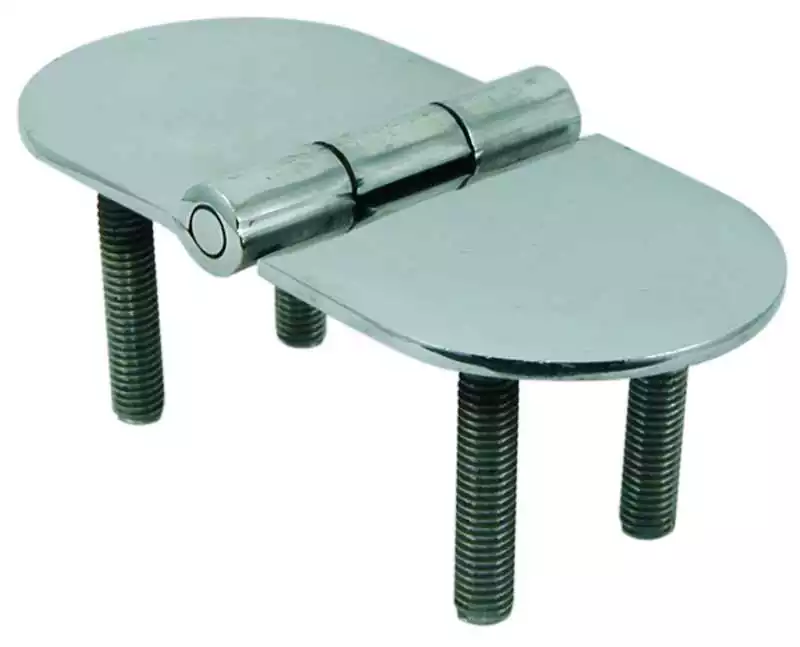 Charnière de pont inox 316 120x60mm 4 inserts M8