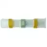 4 Cosses thermo soudables Jaune 8mm avant retreint Longueur 40mm câble 4-6mm²