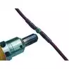 4 Cosses thermo soudables Rouge 4mm avant retreint Longueur 40mm câble 0.5-1.5mm²