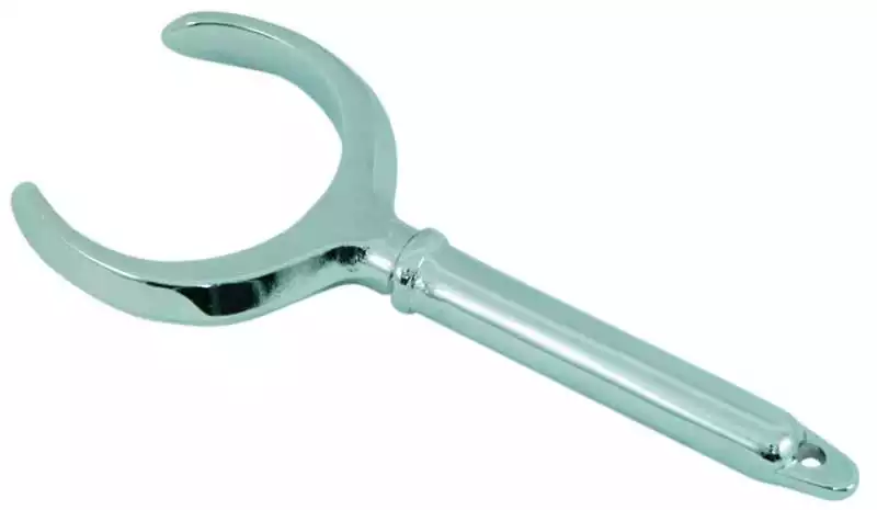 Dame de nage laiton chromé Longueur 140mm diamètre 38mm