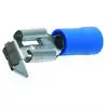 10 Cosses 6,3mm languette de dérivation avec clip bleu