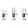 Ampoule 12V 2W E10 tube diamètre 10x28mm