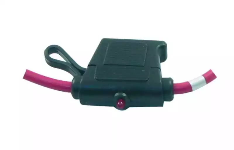 Porte fusible volant pour fusible enfichable et témoin LED 2 à 30A