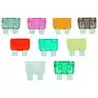 9 Fusibles enfichables de 2A a 30A Clips zinc 6,35 mm 6 à 32V