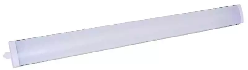 Plafonnier néon 12V 2 X 8W plexi blanc Longueur 380mm