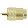 Connecteur PL 259/10 mâle plaqué or 24 carats VHF pour câble RG 213