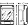 Coffret électrique 230V étanche IP65 5 modules 200x125x111mm