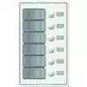 Tableau étanche 6 circuits boutons gris IP66 à disjoncteurs