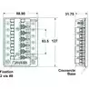 Tableau 6 fusibles verre avec bus négatif 6.3 x 32 mm de 1 à 30 Amps