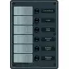 Tableau CC 8 interrupteurs Contura Noir étanches IP66 fusible verre