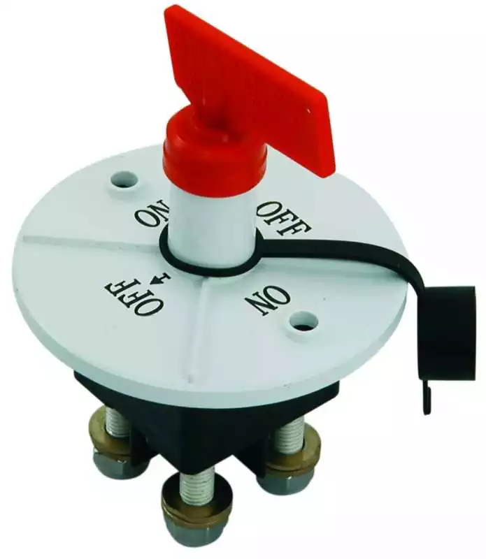 Coupe batterie marine bipolaire à clé 300A blanc