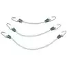 10 Mini sandow océan Tresse diamètre 4mm Crochets Inox 304 Longueur 20cm