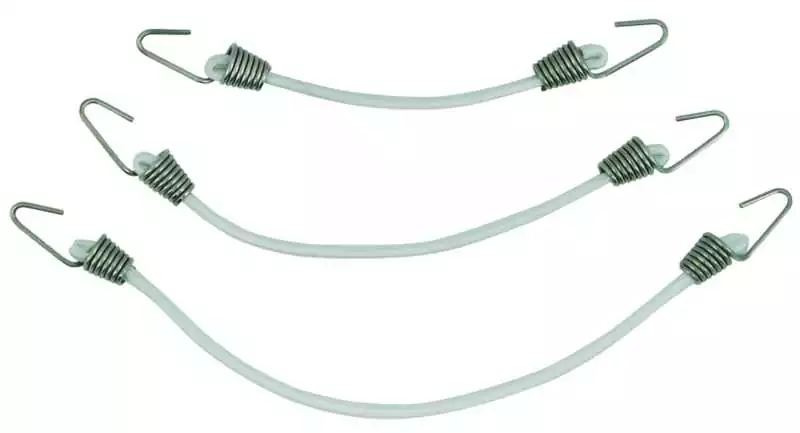 5 Mini sandow océan Tresse diamètre 4mm Longueur 20cm Crochets Inox 304 